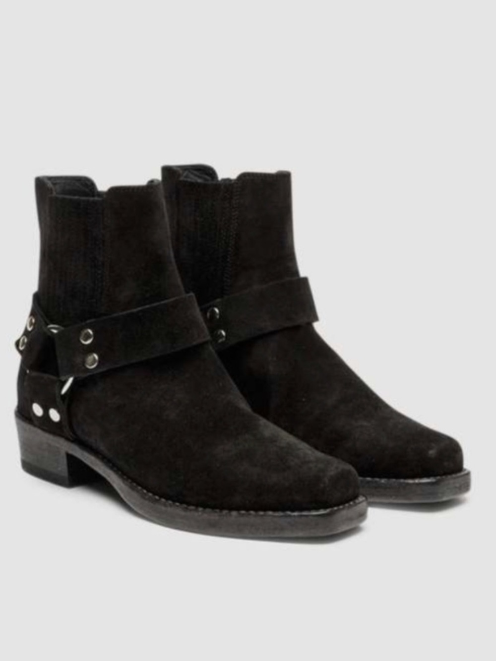 NWT RE/DONE Cavalry Boot Black Calf Suede Size 40 or 9.5/10